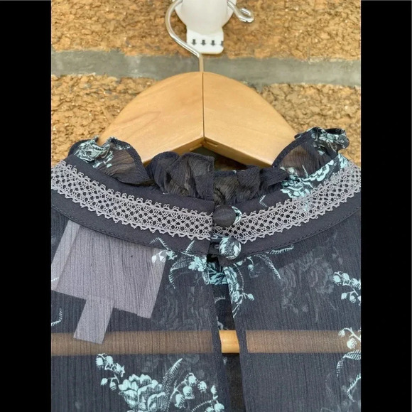 Cinq a Sept Natalie Shirred Floral-Print Blouse small - Picture 17 of 17